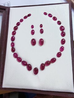 Rubellite Cabochons 262cts