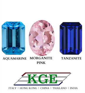 Aquamarine, Morganite and Tanzanite