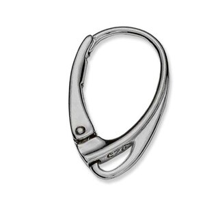 Leverback earrings findings, sterling silver 925